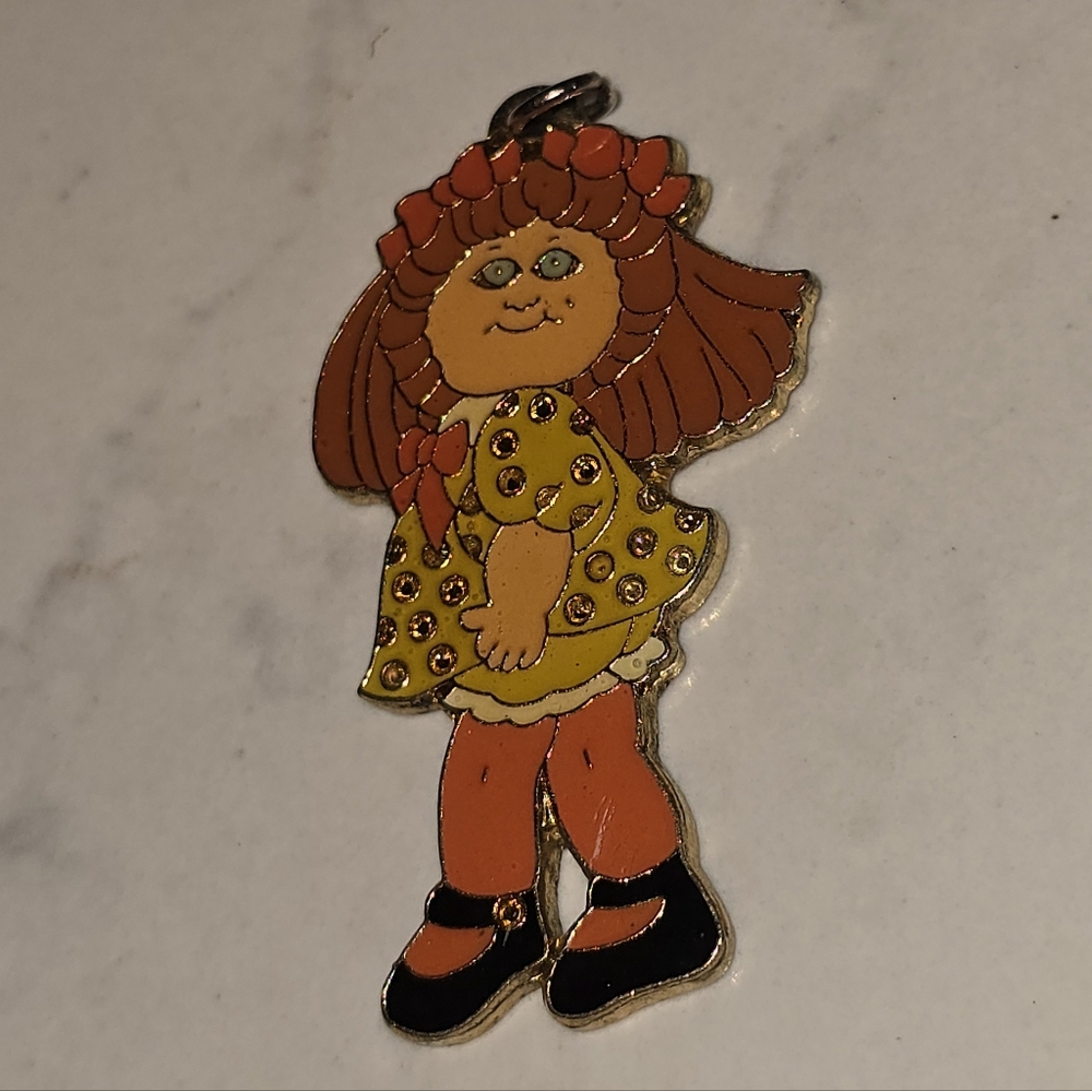 Vintage Cabbage Patch Kids Pendant Charm, 1983